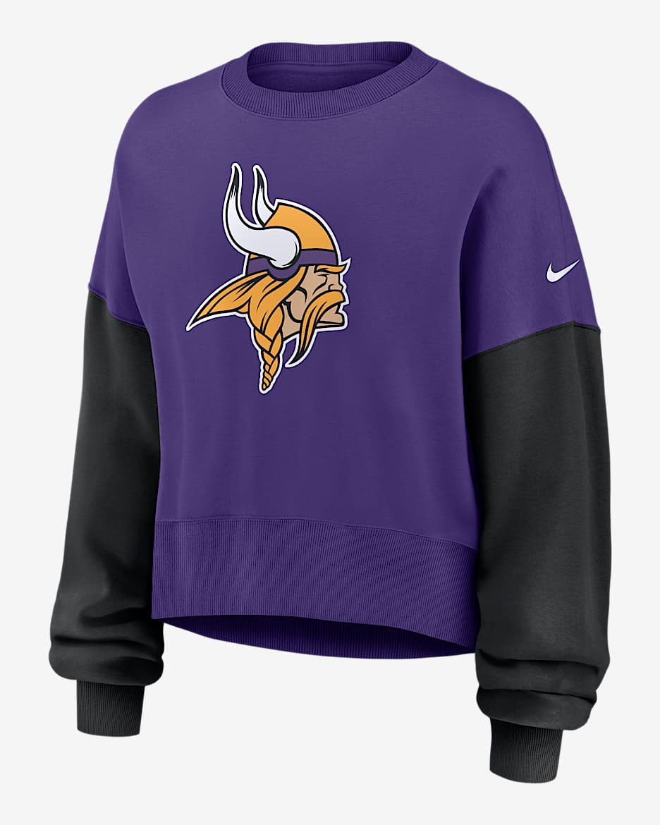 Minnesota Vikings Women's Nike NFL Pullover Crew. Nike.com